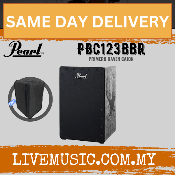 Pearl PBC123BBR Primero Cajon with Bag - The Raven (PBC123B/PBC-123B/PBC123B-BR)
