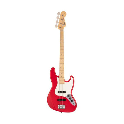 Fender Japan Hybrid II Jazz Bass Guitar, Maple Fretboard with Gig Bag - Modena Red