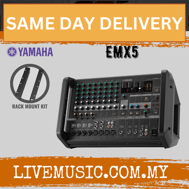 Yamaha EMX5 12-channel 1260W Powered Mixer ( EMX-5 EMX 5 )
