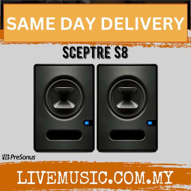 PreSonus Sceptre S8 8inch Powered Monitor - Pair (S-8/S 8)