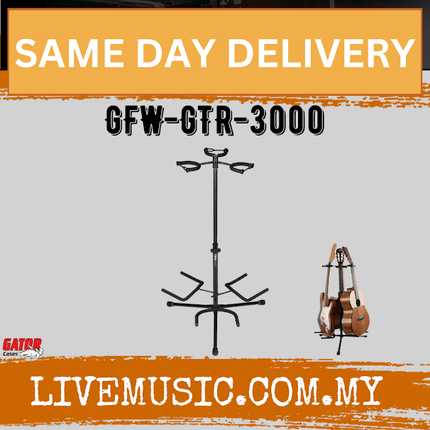Gator Frameworks GFW-GTR-3000 Triple Guitar Stand (GFWGTR3000)