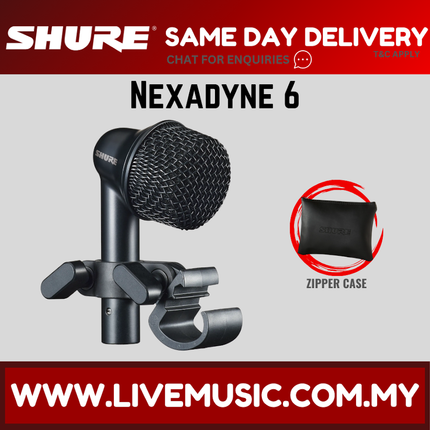 Shure NXN6 Nexadyne 6 Dynamic Tom/Snare Microphone ( NXN6 )