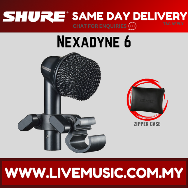 Shure NXN6 Nexadyne 6 Dynamic Tom/Snare Microphone ( NXN6 )