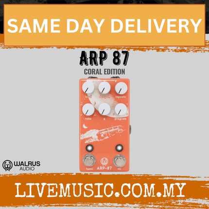 Walrus Audio ARP 87 Multi-Function Delay, Coral Series ( ARP 87 )