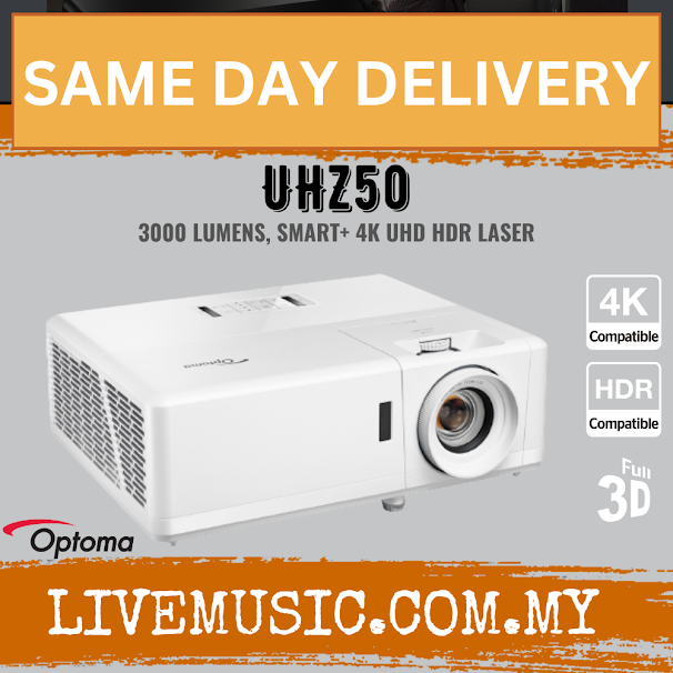 Optoma UHZ50 Smart 4K UHD Laser Home Cinema ( UHZ-50 / UHZ 50 )