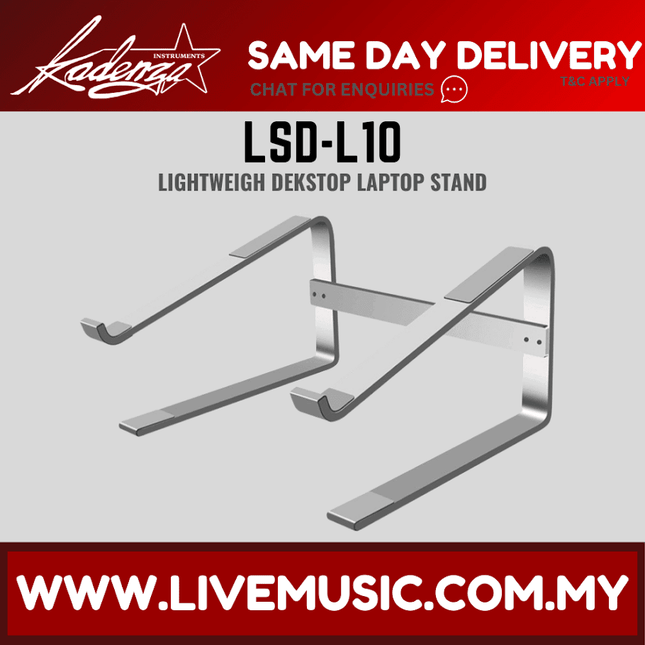 Kadenza Lightweight Laptop Stand - Silver