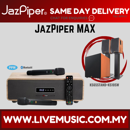 Jazpiper Max 2.1 Family Karaoke Soundbar w/Subwoofer Hifi Active Speaker ( JAZPIPERMAX JAZPIPER-MAX )