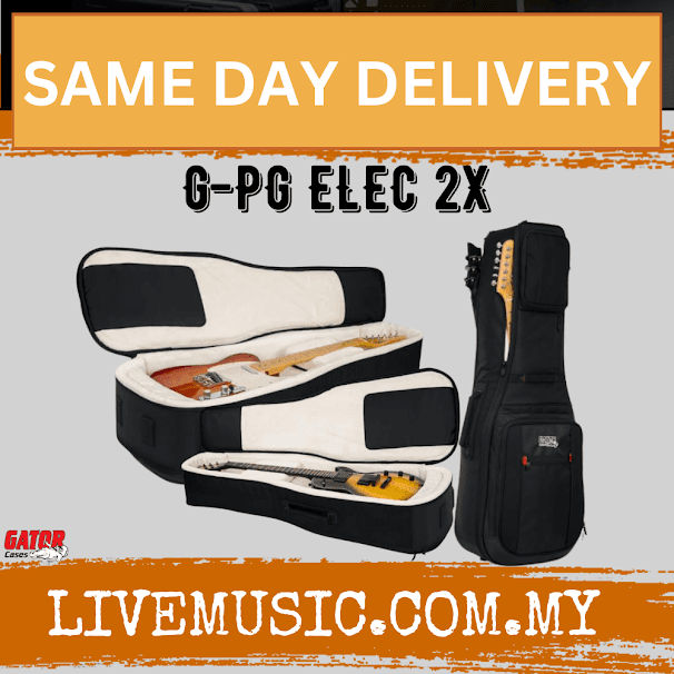 Gator G-PG ELEC 2X ProGo Ultimate Gig Bag for 2 Electric Guitars (GPGELEC2X)