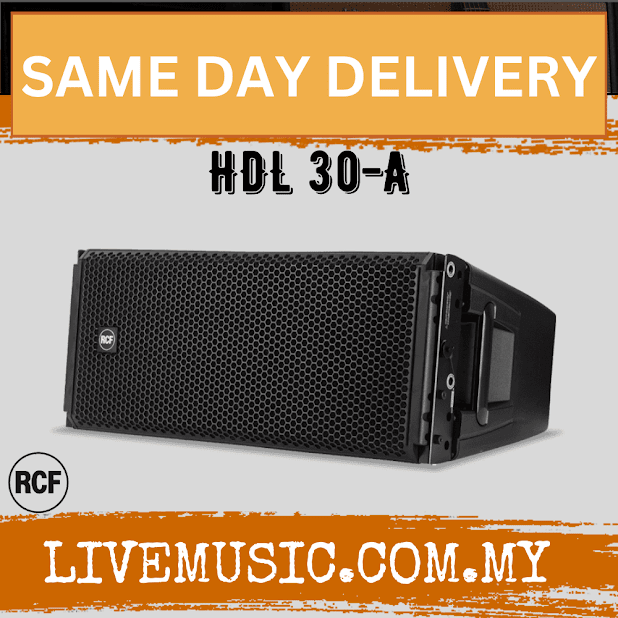 RCF HDL 30-A Dual 10-Inch Powered Line Array Speaker ( HDL30A / HDL 30A )