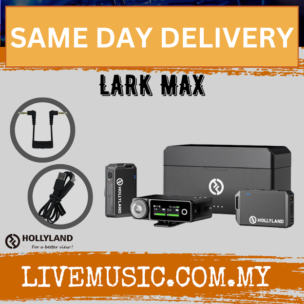 Hollyland LARK MAX Duo 2-Person Wireless Microphone System - Black