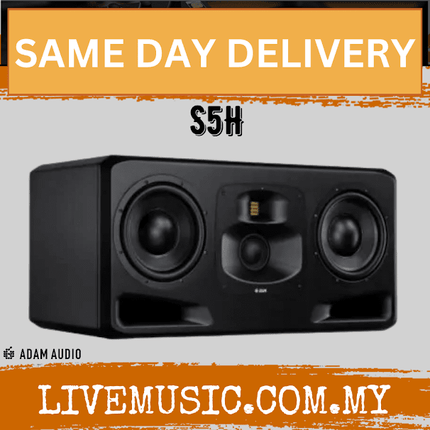 ADAM Audio S5H Dual 10 inch 3-way Powered Studio Monitor ( S-5H / S 5H )