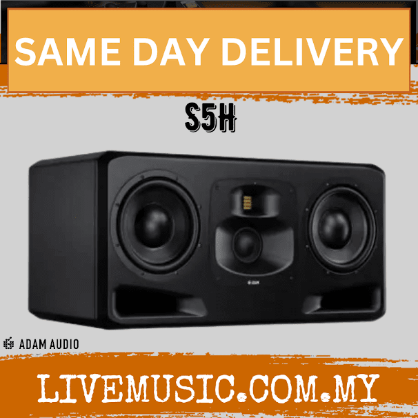 ADAM Audio S5H Dual 10 inch 3-way Powered Studio Monitor ( S-5H / S 5H )