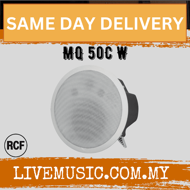 RCF MQ 50C Two-way Ceiling Speaker - White ( MQ50C / MQ-50C )