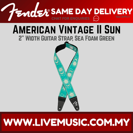 Fender American Vintage II Sun Guitar Strap, Sea Foam Green