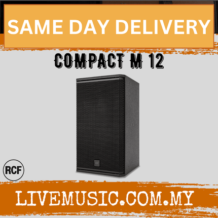RCF COMPACT M 12 Passive 2-Way Speaker - Black ( COMPACTM12 / M12 )