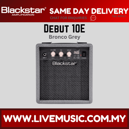 BLACKSTAR DEBUT 10E 10-watt Electric Guitar Combo Amplifier - Bronco Grey ( DEBUT10E )