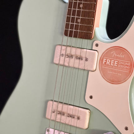 DISPLAY - Squier Paranormal Series Baritone Cabronita Telecaster Electric Guitar - Seafoam Green