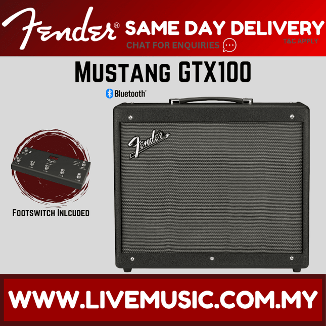 Fender Mustang GTX100 Guitar Combo Amplifier (GTX-100/GTX 100)