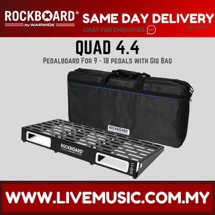 Rockboard by Warwick QUAD 4.4 w/ Gig Bag, 72.2 x 33 cm