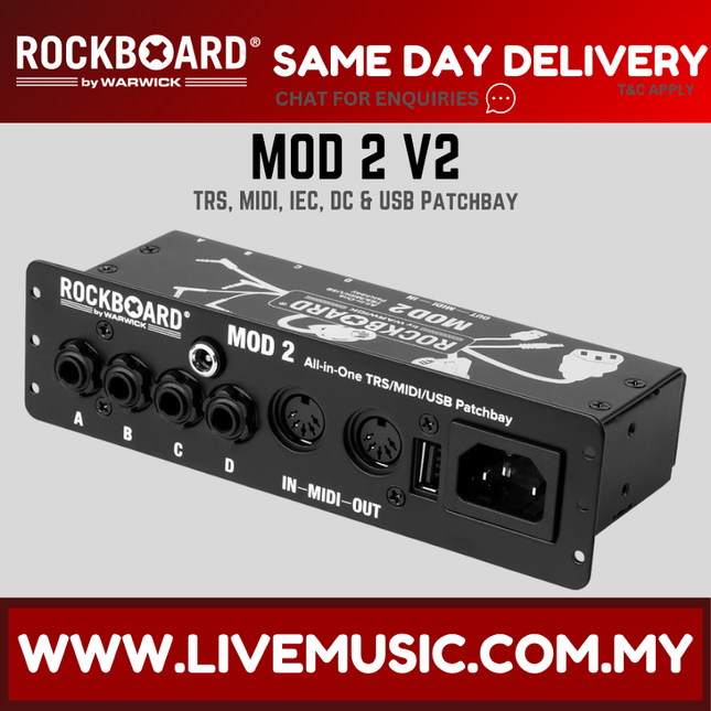 Rockboard by Warwick MOD 2 Patchbay w/ Midi, V2