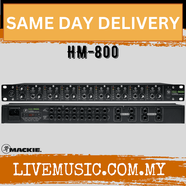 Mackie HM-800 - 8 Channel Headphone Amplifier (HM800/HM 800)