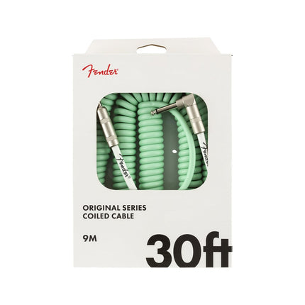 Fender Original Series Coil Cable, 30ft - Seafoam Green