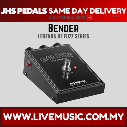 JHS Legends of Fuzz Series Bender Guitar Effects Pedal