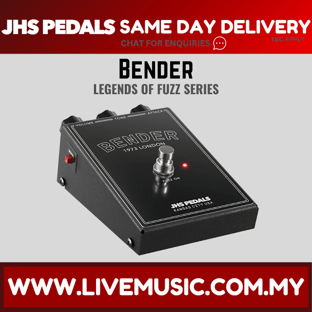 JHS Legends of Fuzz Series Bender Guitar Effects Pedal