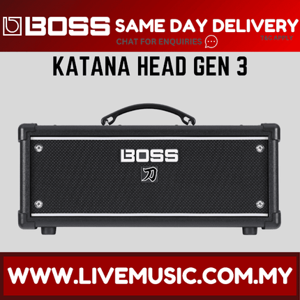 BOSS KATANA HEAD GEN3 - 100/50/0.5 Watt Guitar Amplifier Head (KTN-Head/KATANAHEADG3/MK3)