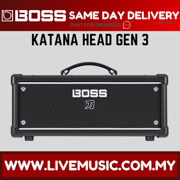BOSS KATANA HEAD GEN3 - 100/50/0.5 Watt Guitar Amplifier Head (KTN-Head/KATANAHEADG3/MK3)
