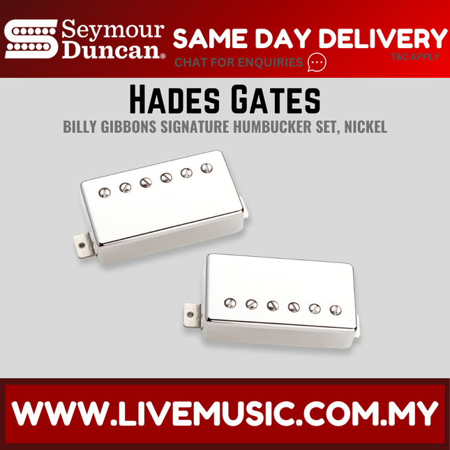 Seymour Duncan 11102-106-Nc Hades Gates Guitar Pickup Set - Nickel Cover