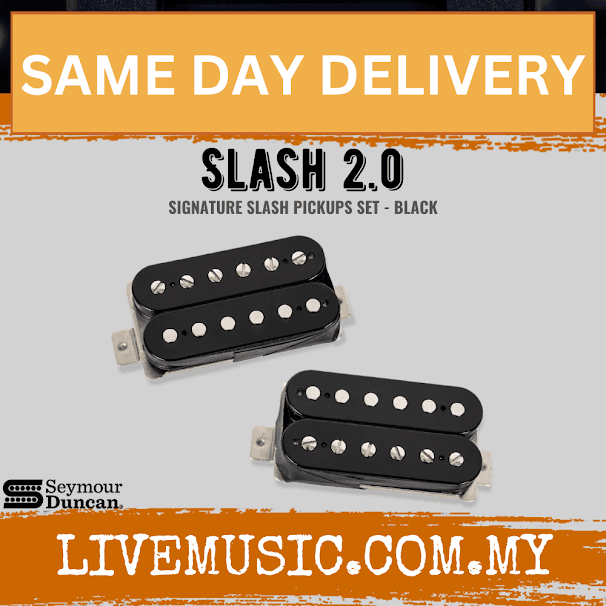 Seymour Duncan Slash 2.0 Humbucker Pickup Set, Black