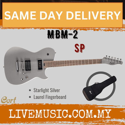 Cort MBM-2P Electric Guitar W/Bag - Starlight Sliver ( MBM2P / MBM 2P )