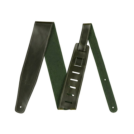 Fender Broken-in Leather Guitar Strap - Green