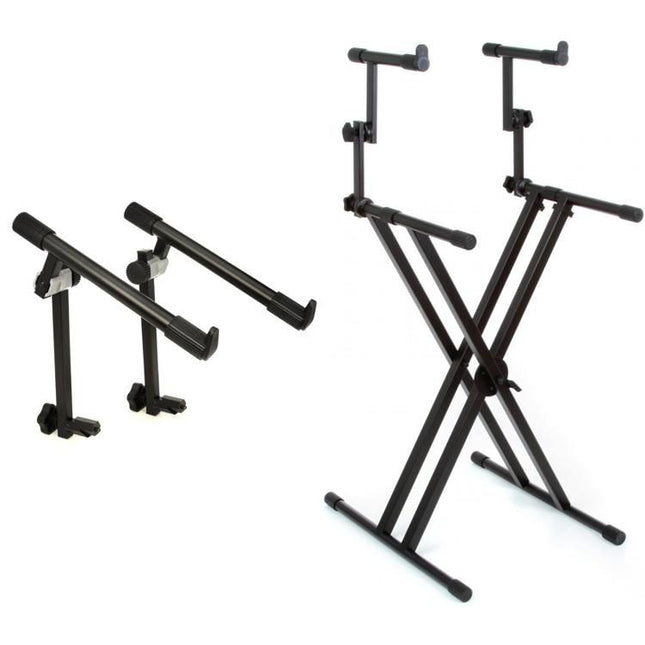 Gator Frameworks GFW-KEY-5100X Deluxe 2 Tier "X" Style Keyboard Stand ( GFWKEY5100X )