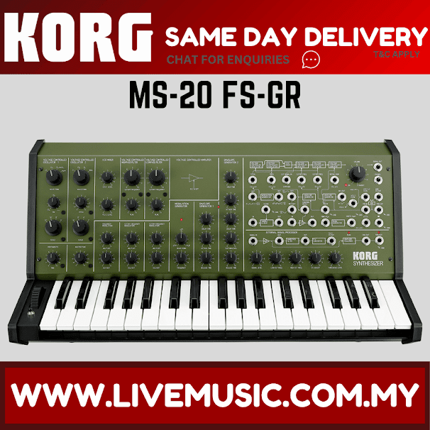 Korg MS-20 FS Full-size MS-20 Synthesizer - Green (MS20FS/MS20)
