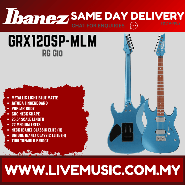 Ibanez GRX120SP Electric Guitar - ( GRX120SP-MLM GRX120SP-PBL GRX120SP-PVR )