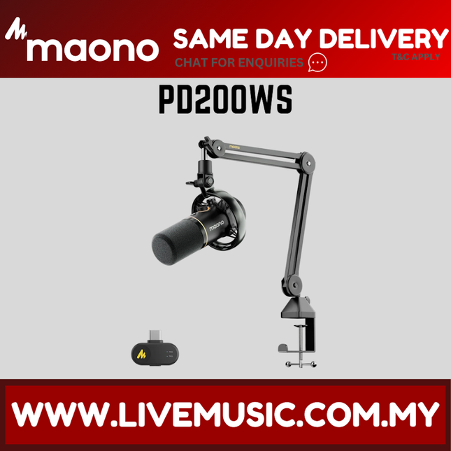 Maono PD200WS Wireless Dynamic Microphone ( PD200W )