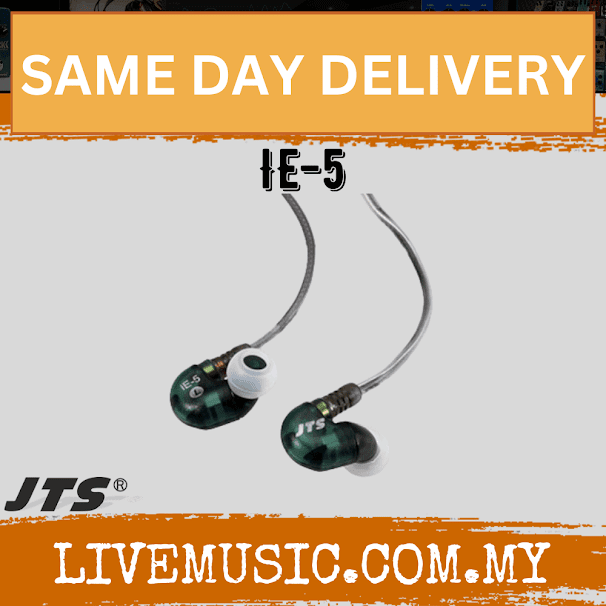JTS IE-5 Single Full Range Drive Monitoring Earphone (IE5 IE 5)