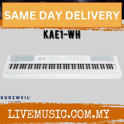 Kurzweil KaE1 Portable Digital Piano - White ( Ka E1 Ka-E1 )