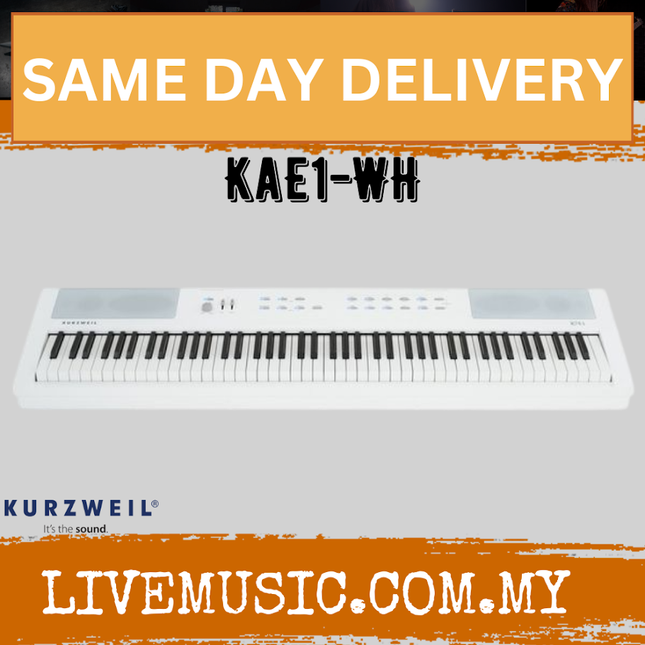 Kurzweil KaE1 Portable Digital Piano - White ( Ka E1 Ka-E1 )