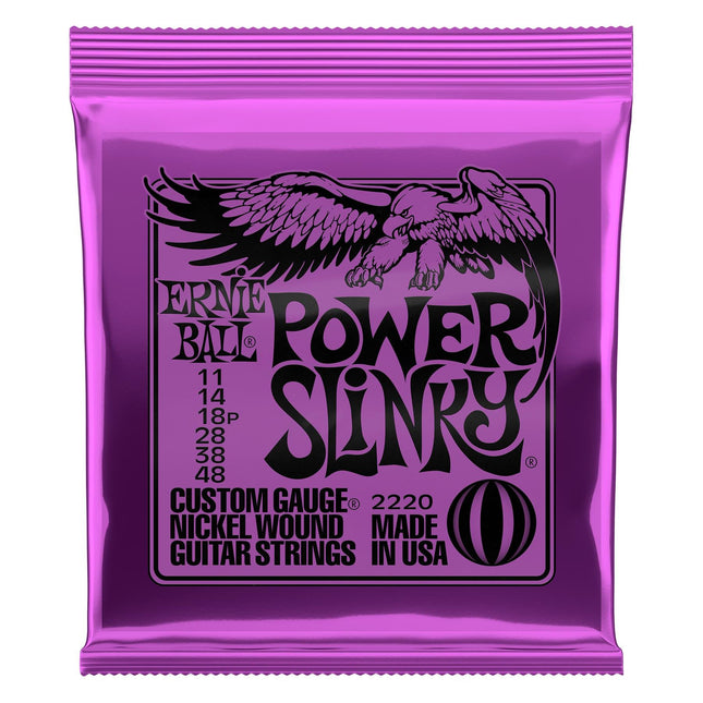 Ernie Ball 2220 Electric Guitar Strings Power Slinky Nickel Wound (11-48/EB2220)