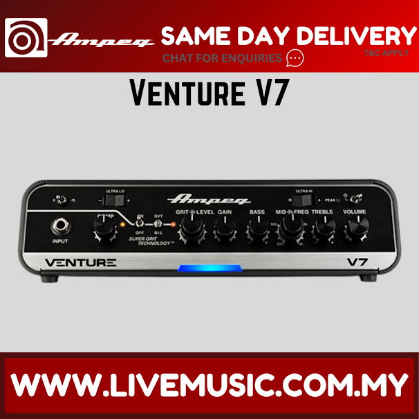 Ampeg Venture V7 700 Watt Bass Amplifier Head ( Venture-V7 / VentureV7 )