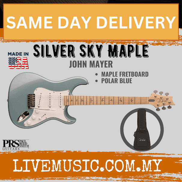 PRS John Mayer Silver Sky Maple Electric Guitar w/Bag