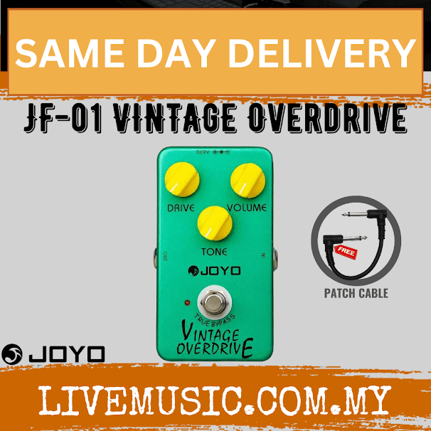 Joyo JF-01 Vintage Overdrive Classic Tube Screamer Effect Pedal For Electric Guitar ( JF01 / JF 01 )