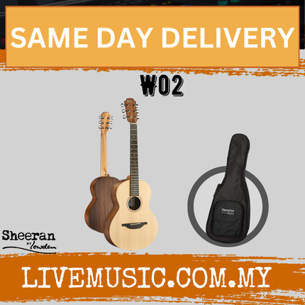 Sheeran by Lowden W02 Acoustic Guitar w/ Santos RW Body & Sitka Spruce Top ( W 02 / W-02 )
