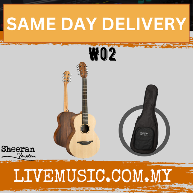 Sheeran by Lowden W02 Acoustic Guitar w/ Santos RW Body & Sitka Spruce Top ( W 02 / W-02 )