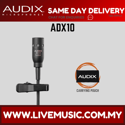 Audix ADX10 Miniature Cardioid Condenser Lavalier Microphone ( ADX-10 / ADX 10 )