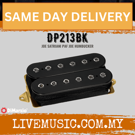 DiMarzio DP213BK-PAF Joe Satriani Pickup - Black (DP213 BK/DP213-BK)