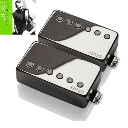 EMG JH Set James Hetfield Active Humbucker Set - Black Chrome